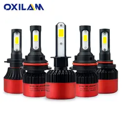 OXILAM 2 шт светодиодный лампы H7 H11 H8 HB3 9005 HB4 9006 HB1 9004 9007 9012 Высокая ближнего света фар автомобиля головы супер яркий свет лампы