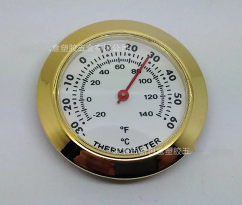 

10PCS Cigar Box Thermometer Gift Thermometer Pointer Type Hygrometer
