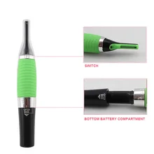 Микро точный триммер для бровей, ушей, носа, Машинка для удаления, бритва, персональный Электрический Уход за лицом, тример для волос, светодиодный светильник для лица C