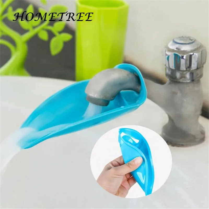 HOMETREE Silicone Faucet Extender Toddler Kids Water Reach Faucet Rubber Hand Washing Bathroom Accessorie Kitchen Gift H109