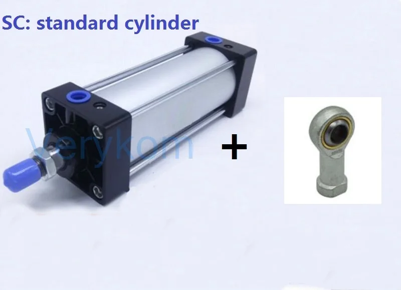 SC32-100 пневматический стандартный воздушный цилиндр поршень 32 мм диаметр 100 мм ход один стержень двойного действия магнит SC SCJ SU SCD SC32* 100 - Цвет: SC32X100 U