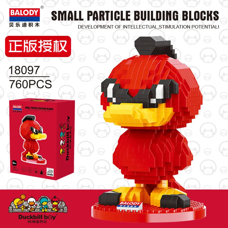 18097 with box Новое поступление Balody мини-блоки Perry the Platypus с ЛАПКОЙ модель для мальчика строительный конструктор для детей Подарки - Цвет: 18097 with box