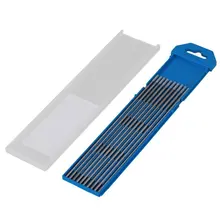 10 шт. 2,4x150 мм 2% Ceriated WC20 серебристо-серый TIG сварочный вольфрамовый электрод чехол