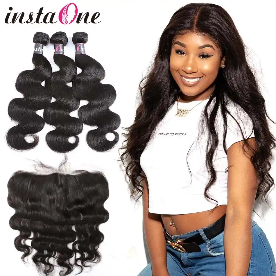 Instaone Brazilian Hair Weave Human Hair Bundles Body Wave Virgin