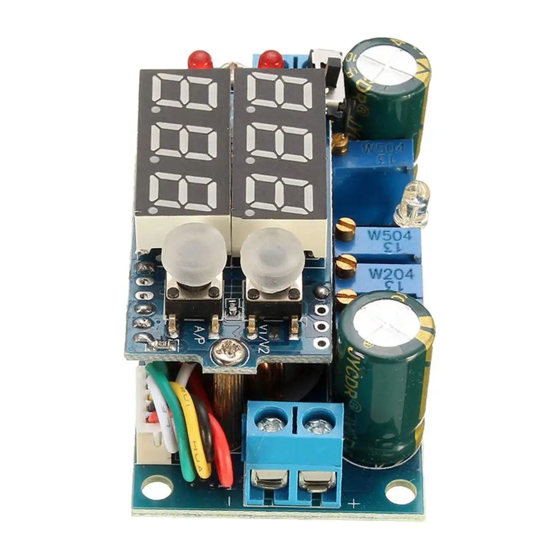5A MPPT контроллер солнечной панели DC-DC понижающий CC/CV модуль зарядки дисплей светодиодный синий выход панели солнечных батарей PV регулятор