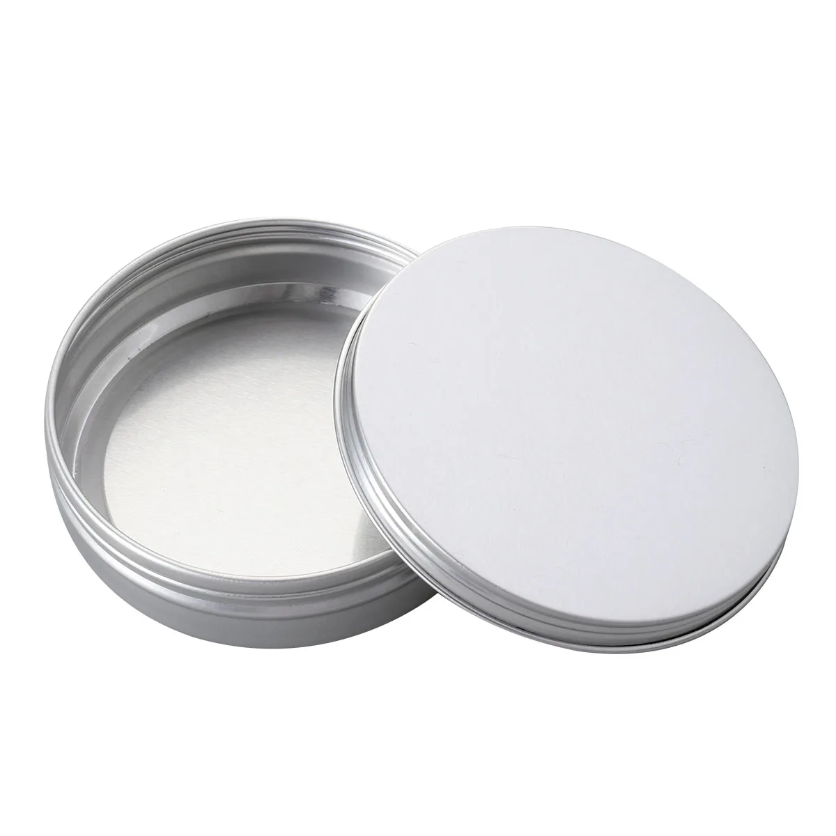 

150ml Aluminium Specimen Box with Thread Travel Bottles Cosmetic Container Empty Cream Jar Pot with Lid for Makeup Pomade