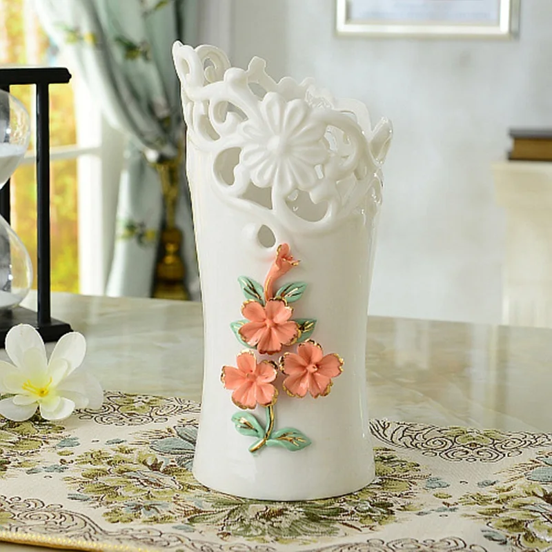 Современная Минималистичная креативная керамическая ваза, цветочные украшения для гостиной, Декор для дома/Декор для отеля/подарки