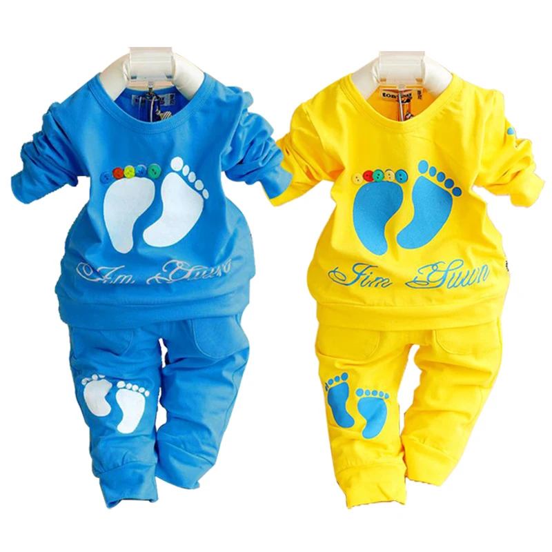 2015 spring autumn baby clothing set 100 cotton newborn baby clothes