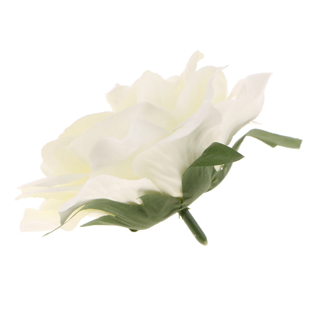 5Pcs Silk Rose Heads Artificial Flower for Wedding Bride Bouquet Party Background Decor DIY Crafts Supplies Photo Props