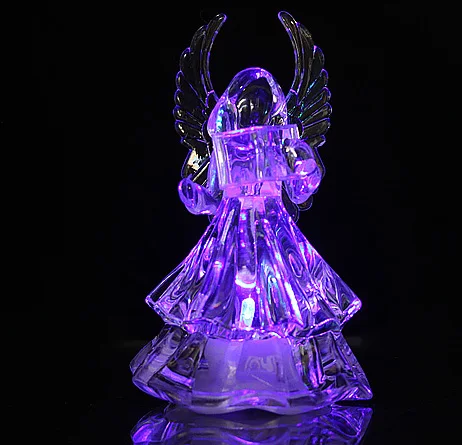 

12pcs/lot Angel LED Seven Color Changing Design Glow EVA Lamp Christmas Party Night Pub Ornament Child Gifts Toys L042