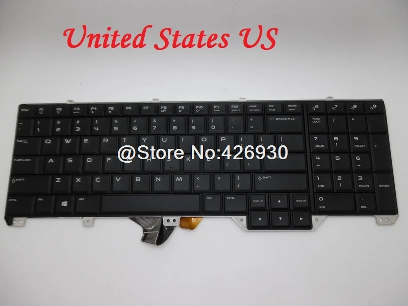 font b Laptop b font Keyboard For ALIENWARE 17 R2 P43F Black United States US