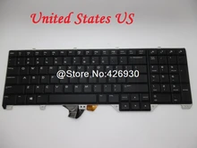 Laptop Keyboard For ALIENWARE 17 R2 P43F Black United States US NSK-LC1BC 01 PK1318F1A00 With Backlit New