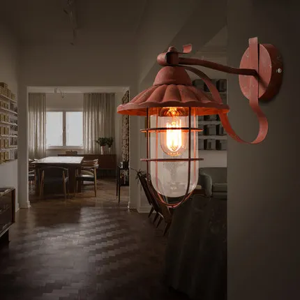 

Loft Style Iron Glass Edison Wall Sconce Vintage Wall Light Fixtures For Home Antique Industrial Lamp Indoor Lighting Lampara