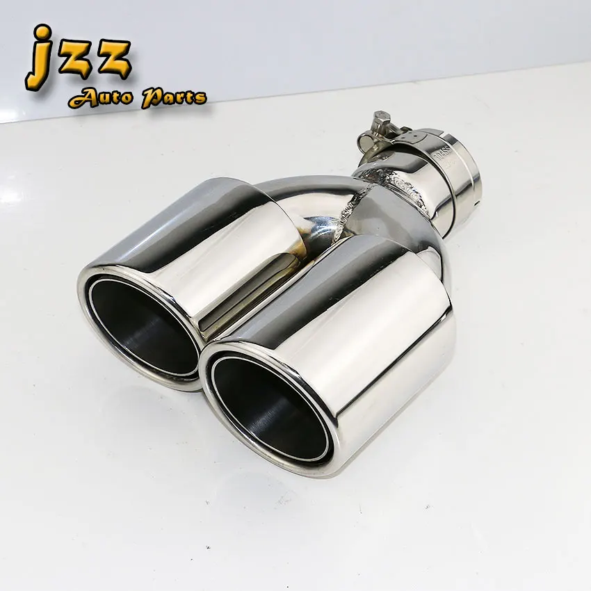 Buy 1Pcs Universal Dual car Exhaust pipe Muffler Tip
