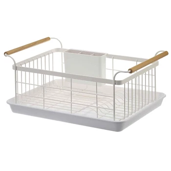 

Iron Chrome Multifunction Bowl Plate Dish Cup Cutler Drainer Storage Shelf Rack Organizer Holder For Kitchen Storage Tool