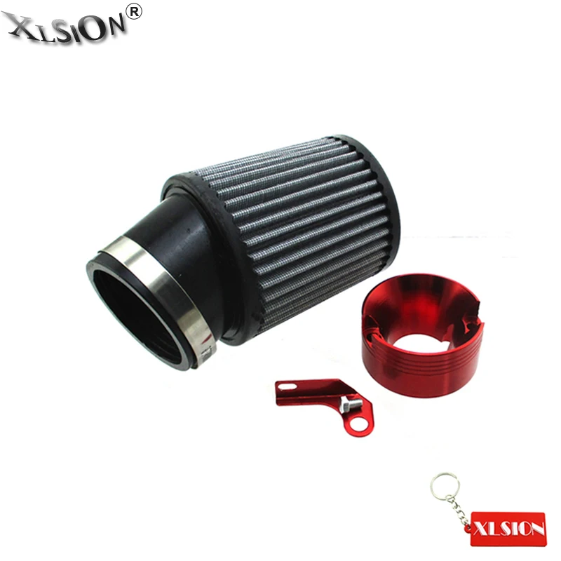 Xlsion Aftermarket 62mm Air Filter + Red Adapter Kit For Predator 301cc