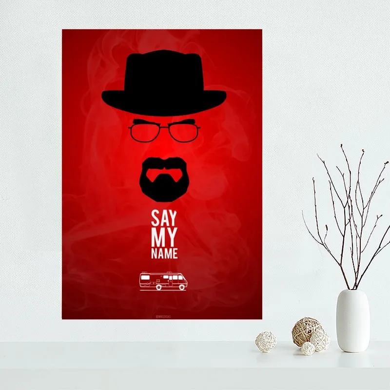 

Nice BREAKING BAD Poster Custom Canvas Poster Art Home Decoration Cloth Fabric Wall Poster Print Silk Fabric