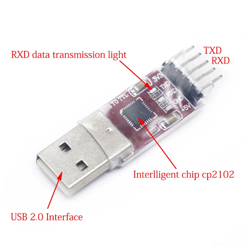 CP2102 модуль USB для ttl Серийный UART STC кабель для загрузки PL2303 супер кисть линия обновления(красный