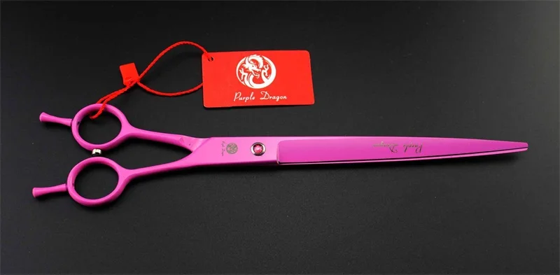 Purple Dragon 9 inch Professional Pet Scissors Dog Hair Cutting Shears Dog Grooming Scissors Straight Type High Quality (8)