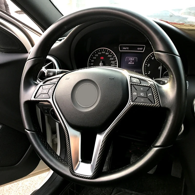 Отделка Рамы рулевого колеса для Mercedes Benz A B C E Cla Cls Gla Glk Class W176 W246 W204 W207|Рулевые и