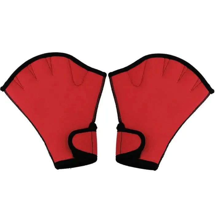 Новинка 1 пара плавательные Перчатки Водные Фитнес Водонепроницаемость Aqua Fit Paddle тренировочные перчатки без пальцев LMH66