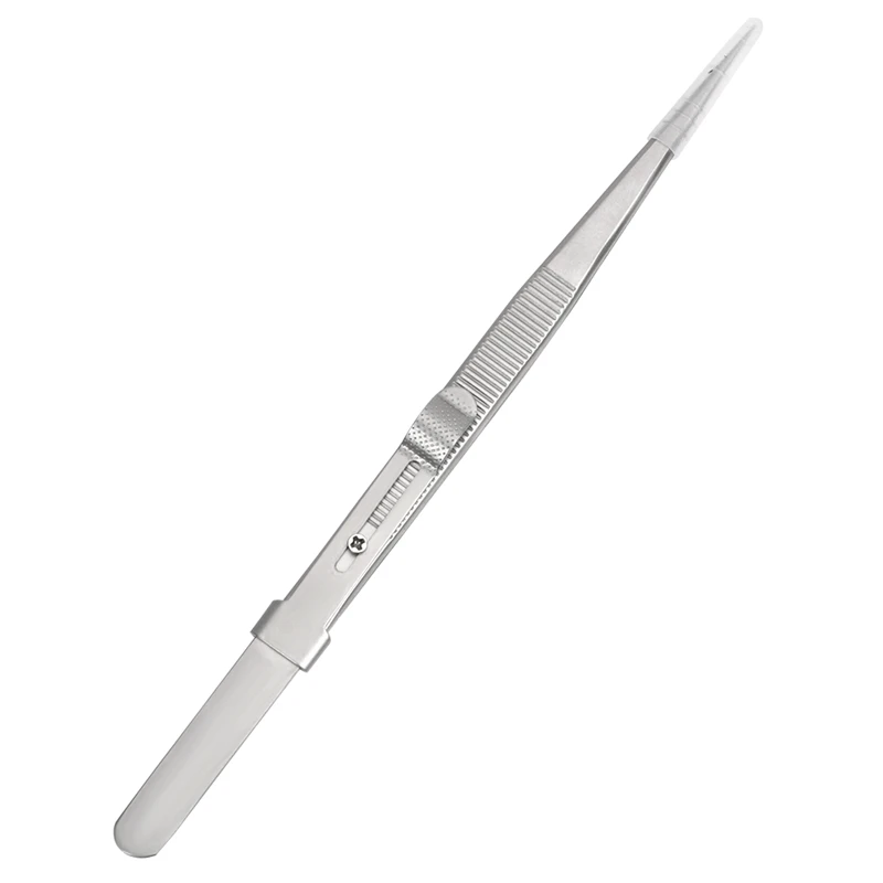 

165Mm Precision Adjustable Slide Lock Tweezers For Jewelry Electronic Components Holding Tightly Repair Tool