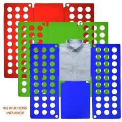 Быстрая Детская Одежда Папка Организатор Флип футболка раза Прачечная хранения Размеры: 48 * см 40 см зеленый, красный синий
