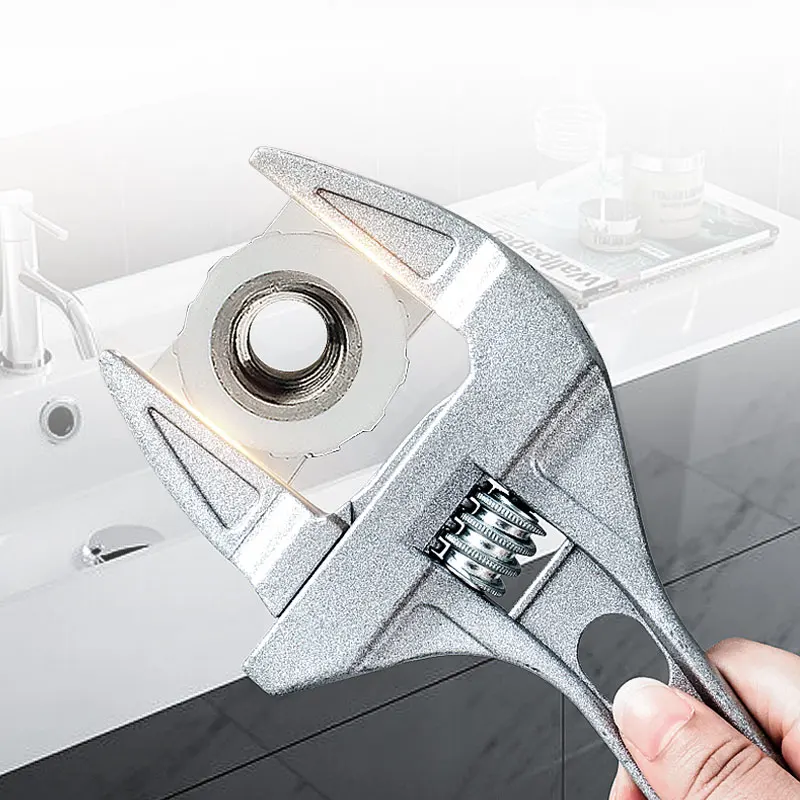 

TRANVON Universal Wrench Spanner Adjustable Wrenches Spanner Bathroom Repair Tools Torque Open End Wrench Universal Key Workpro