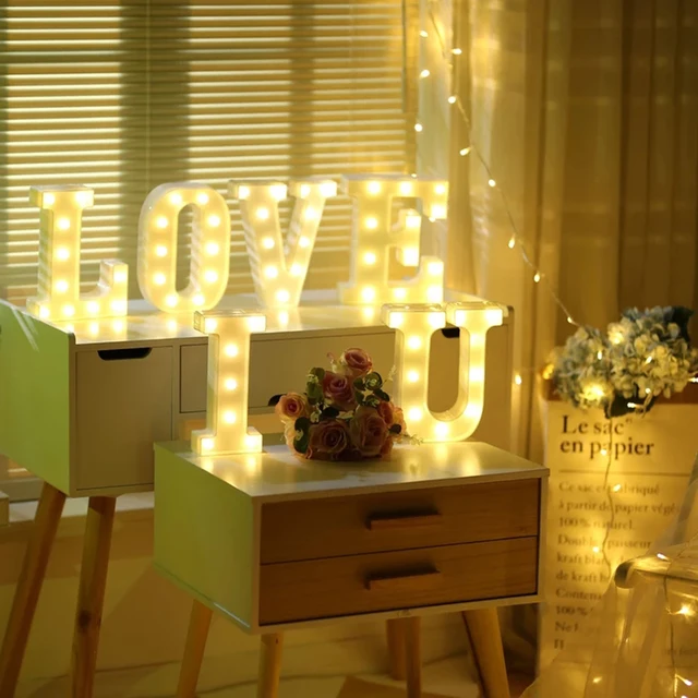 New Year Led Night Light Marquee Sign A Z Alphabet Letter Lighting New Year Led Night Light Marquee Sign A Z Alphabet Letter Lighting Symbol Decor Wedding
