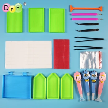 

DPF DIY diamond painting tools 5D diamond painting cross stitch embroidery pen tool set mosaic glue pen kit tweezers accessories