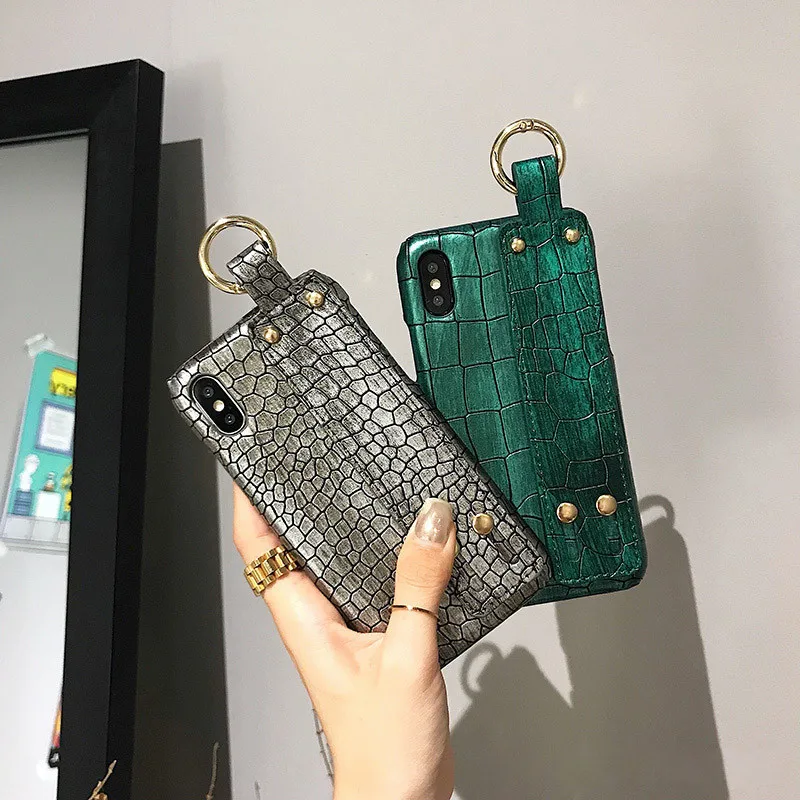Luxury Crocodile Leather PU Wrist Strap Phone Case for Huawei Nova 2s 2 3e 2Plus P9 P10 20Plus Mate 9 10Pro Honor 10 9 Case Hot 01
