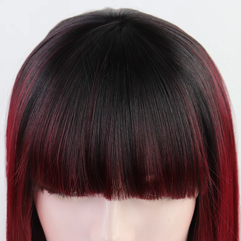 14 ''синтетический парик Боб кружево спереди парик короткие красные волосы Омбре парики средняя часть