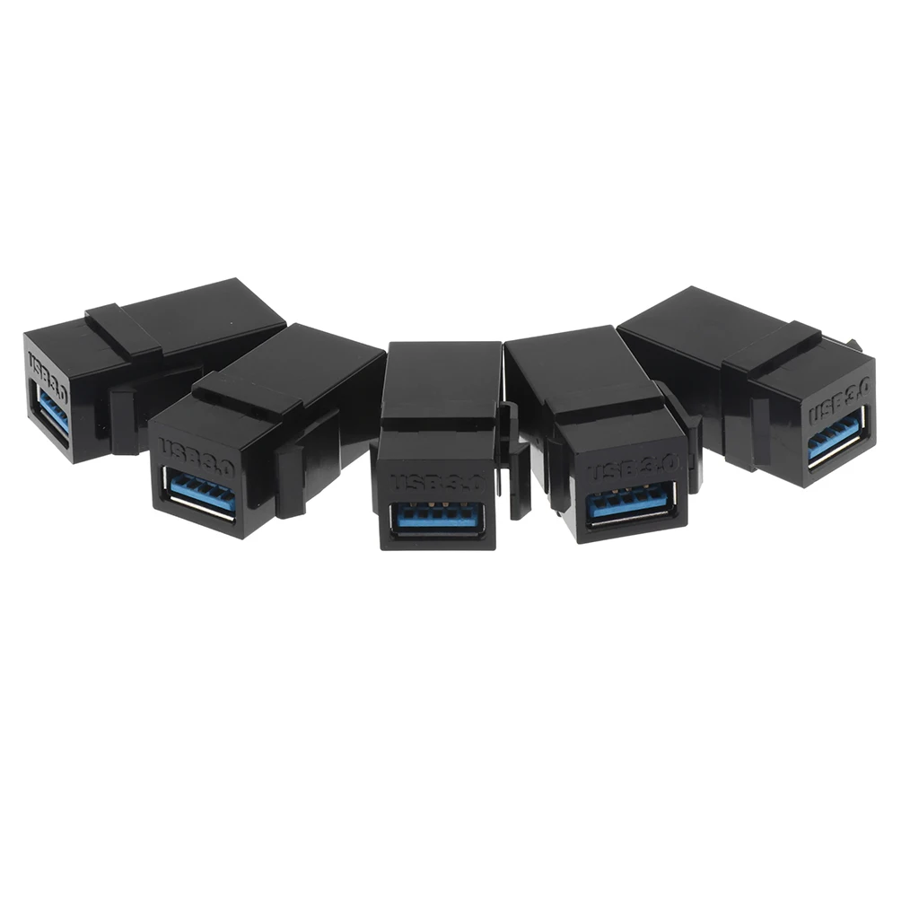 5 шт. защелкивающиеся розетки USB 3 0 для вставки в розетку|Компьютерные кабели и