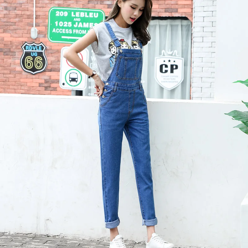 

Women Ripped Hole Denim Jumpsuits Ladies Sexy Slim Casual Romper Denim Pencil Overalls For 4 season