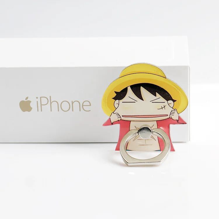 New Universal Phone Stand Bracket Finger ring holder phone Holder Stent Personality Lazy Phone Anti-slip Naruto Luffy