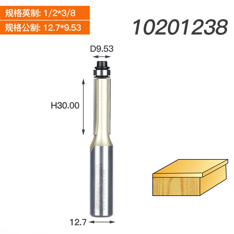 1/4 1/2 хвостовик для промывания и подравнивания фрезы для дерева обрезные фрезы подшипник деревообрабатывающий инструмент Торцевая Мельница Фреза Арден фрезы - Длина режущей кромки: 10201238