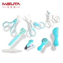 8 шт./компл. детский ежедневный уход безопасные ногти ножницы для ногтей машинки для стрижки детская расческа для волос щетка для головы набор для чистки малыша