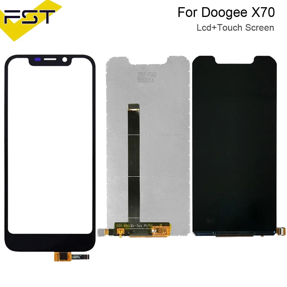 5," Черный Для Doogee X70 ЖК-дисплей+ сенсорный экран дигитайзер Ремонт Запасные части для X70 телефон аксессуар+ Инструменты+ клей