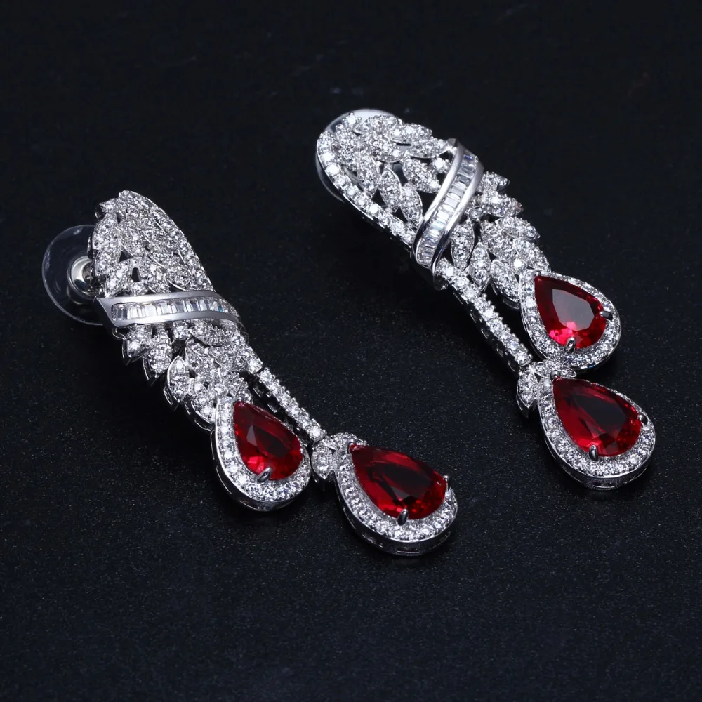 red diamond wedding jewelry sets (3)