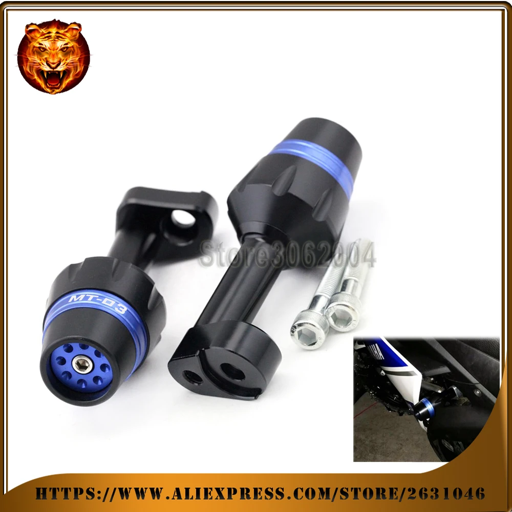 For YAMAHA M03 MT 03 2015 2016 Motorcycle Frame Slider Anti Crash Protector Bobbins Falling