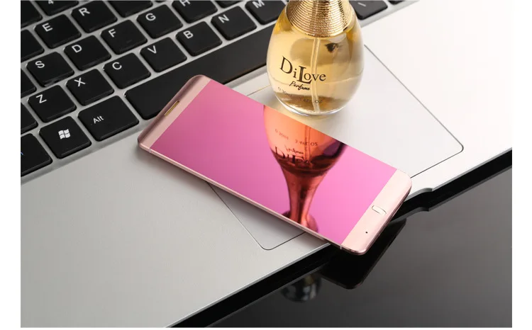 Ультратонкий смарт мобильный телефон A7 1,63 дюймов сенсорный экран ключ Dual Band одной SIM сотовый телефон-моноблок Bluetooth Радио MP3 MP4 плеер - Цвет: Розовый