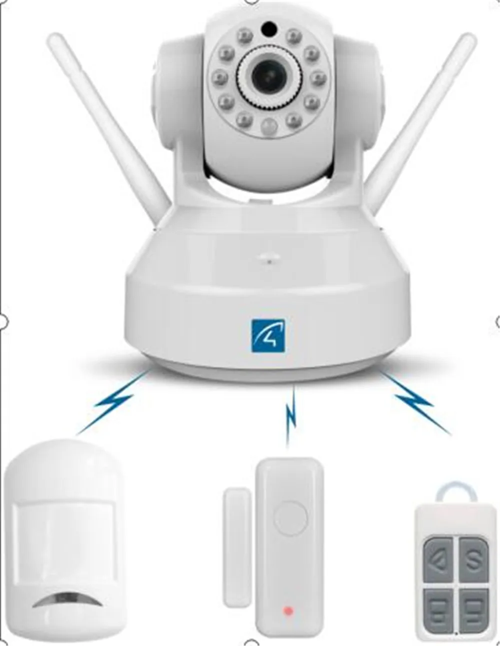 

720p Wireless WIFI IP Camera With Alarm Function Support 433Mhz RF Sensor