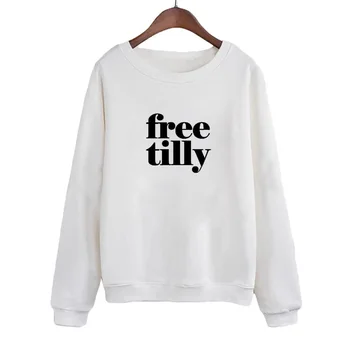 

Free Tilly Dear Seaworld Sweatshirt Please Free The Orcas Public slogan Pullover Women Crewneck Hoodies Black White
