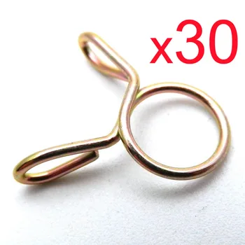 

30X 6-14mm Petrol Fuel Hose Pipe Clip Clamp Midi Mini Moto Quad Dirt Race Bike