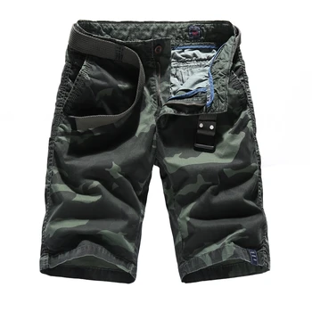 

Summer Shorts Men 2018 Camouflage Casual Cotton Short Pants Military Trousers Pockets Bermuda Cargo Shorts