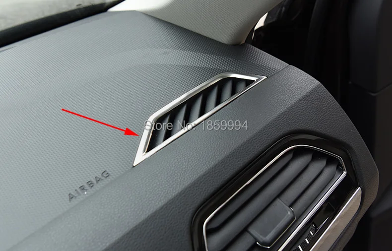 

for 2017 2018 2019 VW Tiguan mk2 LHD CHROME DASHBOARD AIR VENT TRIM COVER BEZEL GARNISH FRONT INSERT FRAME