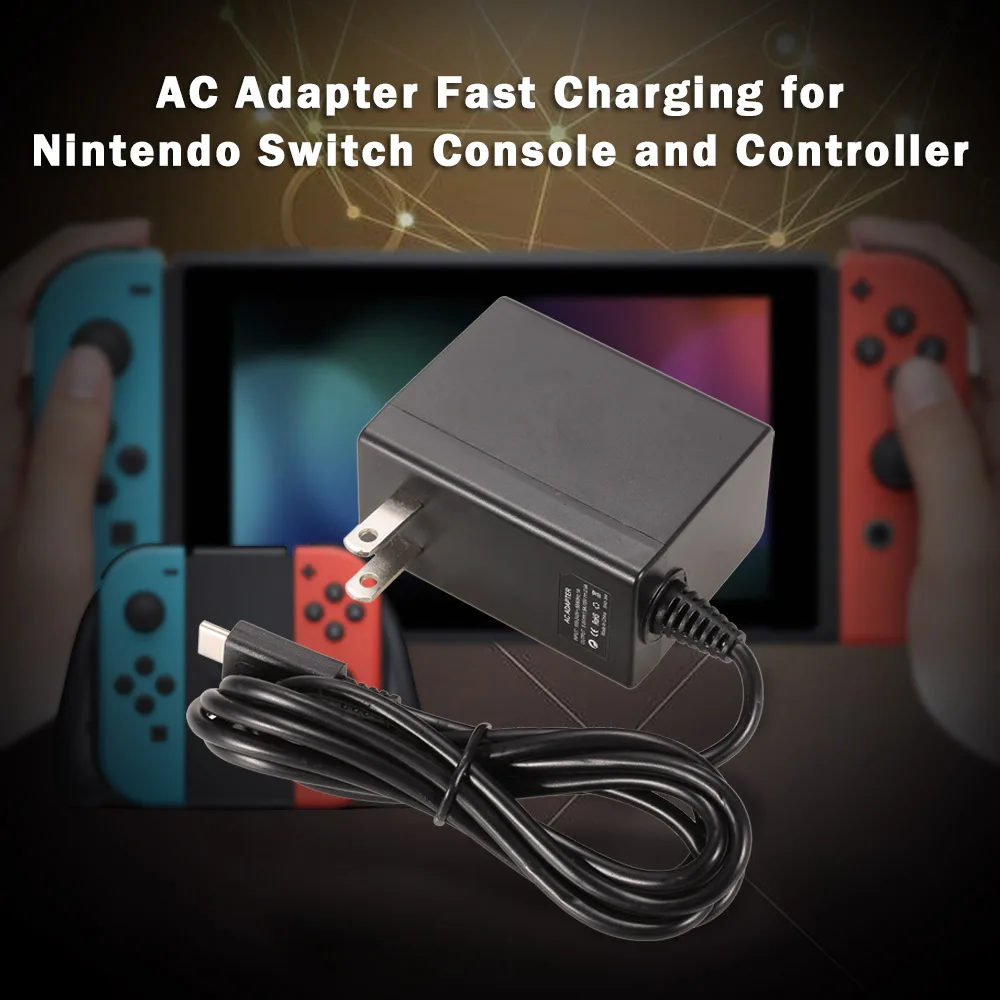 AC Adapter Normal/Fast Travel Charging Power Supply for Nintendo Switch