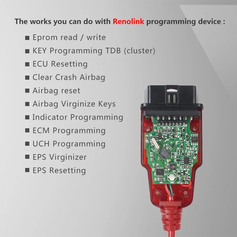 Renolink forRenault ECU программист V1.52 CD Программное обеспечение ключ кодирования UCH соответствие приборной панели кодирование ECU сброс функции