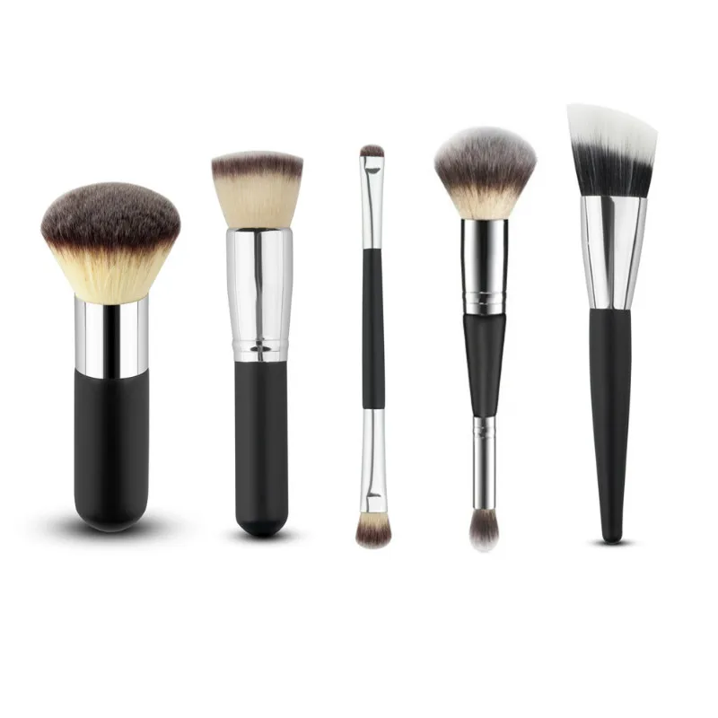 

5 Pcs/style Cosmetic Blush Powder Foundation Beauty Eyeshadow Blush Professional Makeup Brushes Set Kit Accessories High Qality