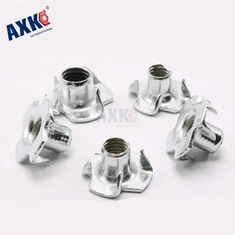

Axk 20pcs Four Claw Nuts Furniture Nuts Wooden Mosaic Nuts M4/m5/m6/m8/m10